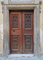 old church  door