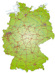 Karte von Deutschland