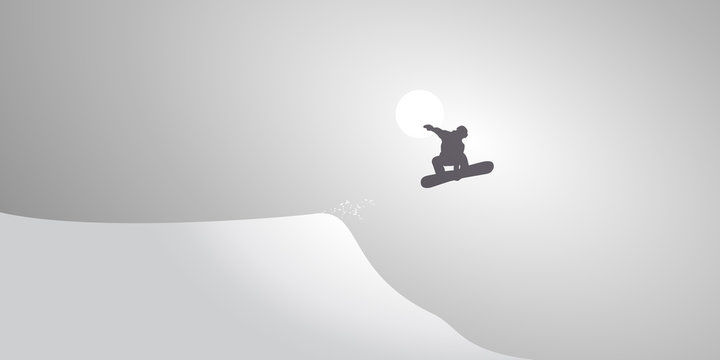 Snowboardeur-Neige