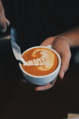 How to make coffee latte art