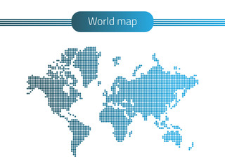 Dotted world map