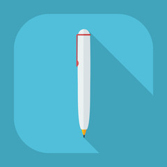 Flat modern design with shadow icons pen