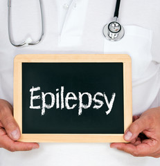 Epilepsy - Doctor with chalkboard