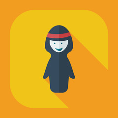 Flat modern design with shadow icons islam