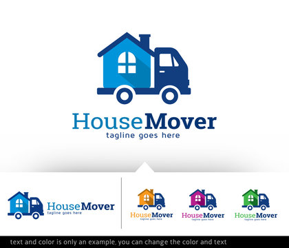 House Mover Logo Template Vector Design 