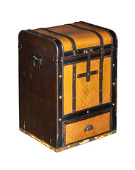 Old trunk isolated