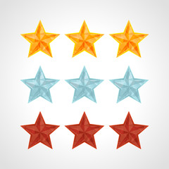 Star Rating Template Vector