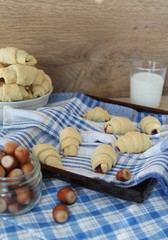 Breakfast with homemade cookies, bagels