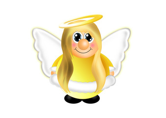 Engel mit blonden Haaren  für Weihnachten