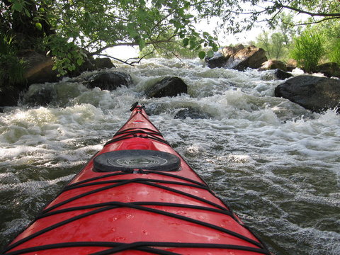 White water kayaking