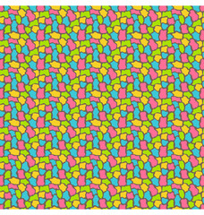 Bright fun abstract seamless pattern with uneven spots