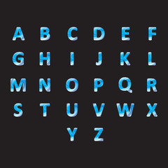 a-z abstrack letter bold