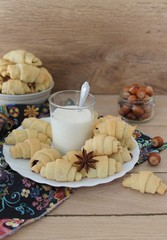 Breakfast with homemade cookies, bagels