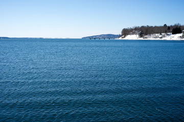 Fototapeta na wymiar Penobscot Bay at Searsport, Maine