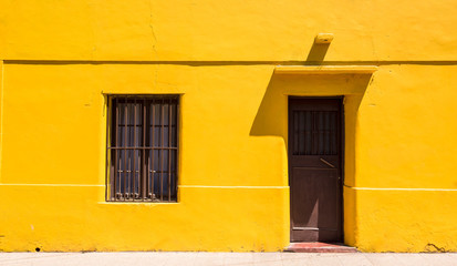 Beautiful yellow house in Chile