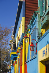 Fototapeta na wymiar The colourful buildings