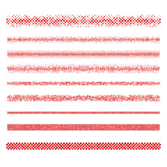 Graphic design elements - red page divider lines