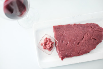 Crude beef 