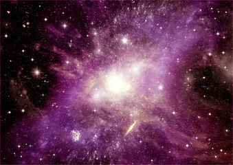 galaxy in a free space