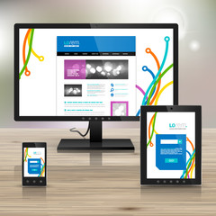 Corporate template design with applications