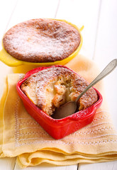 Banana pudding with pear