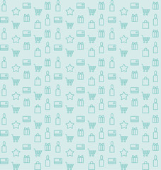 Shopping seamless pattern