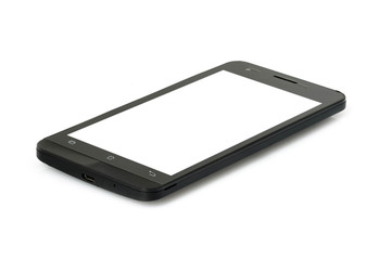 Black modern smartphone