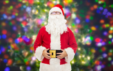 man in costume of santa claus