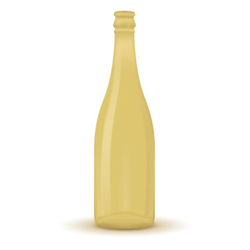 Empty bottle of wine. 