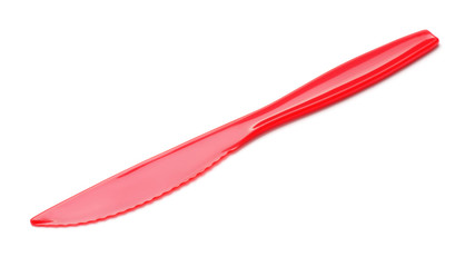 Red plastic knife