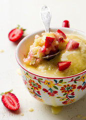  mug cake prepared in microwave