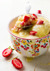  mug cake prepared in microwave