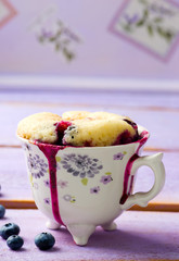  mug cake prepared in microwave