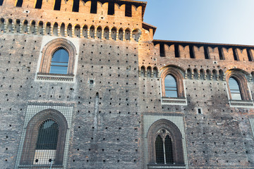 Fototapeta premium Milan (Italy), Castello Sforzesco