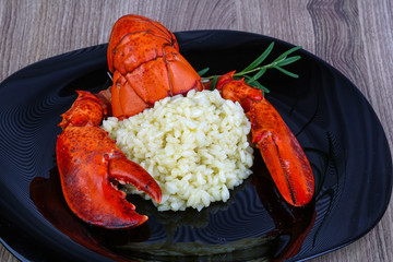 Risotto with lobster