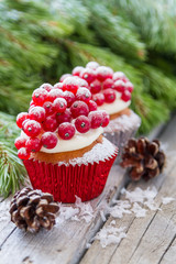 Christmas cupcake
