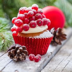 Christmas cupcake