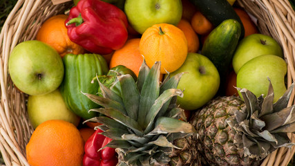 Basket full of fruits