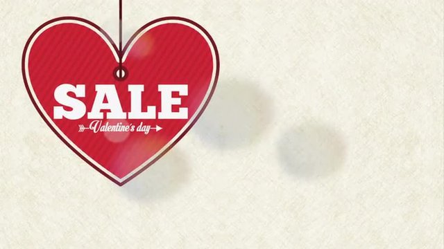 Valentines day sale design, video animation