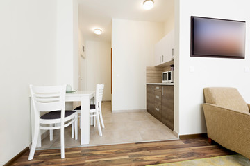 Interior of a hotel apartment