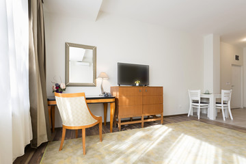 Interior of a hotel apartment