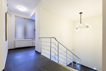 Interior of a hotel corridor