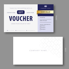Elegant Gift Voucher Template.