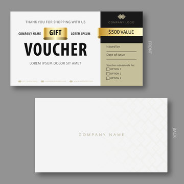 Elegant Gift Voucher Template.