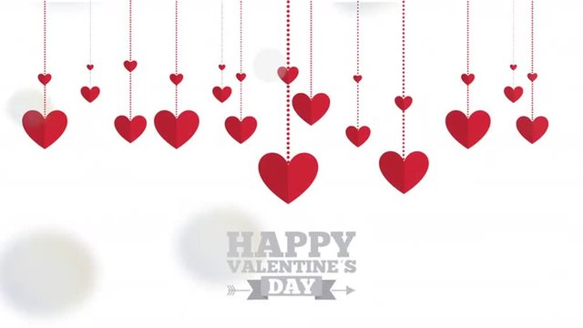 Happy valentines day design, Video Animation