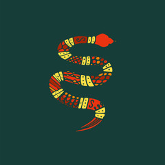 Doodle snake