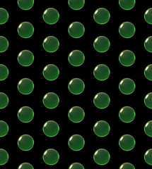 crystal ball dot pattern green