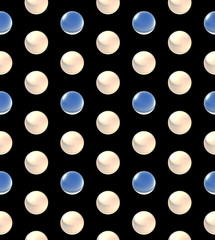 crystal ball dot pattern white blue