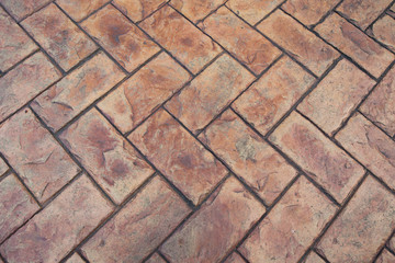 Pathway pave with abstract old brick texture