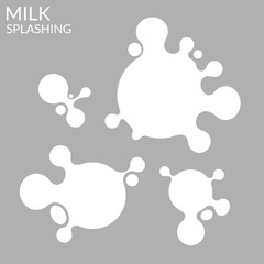 Splashing milk